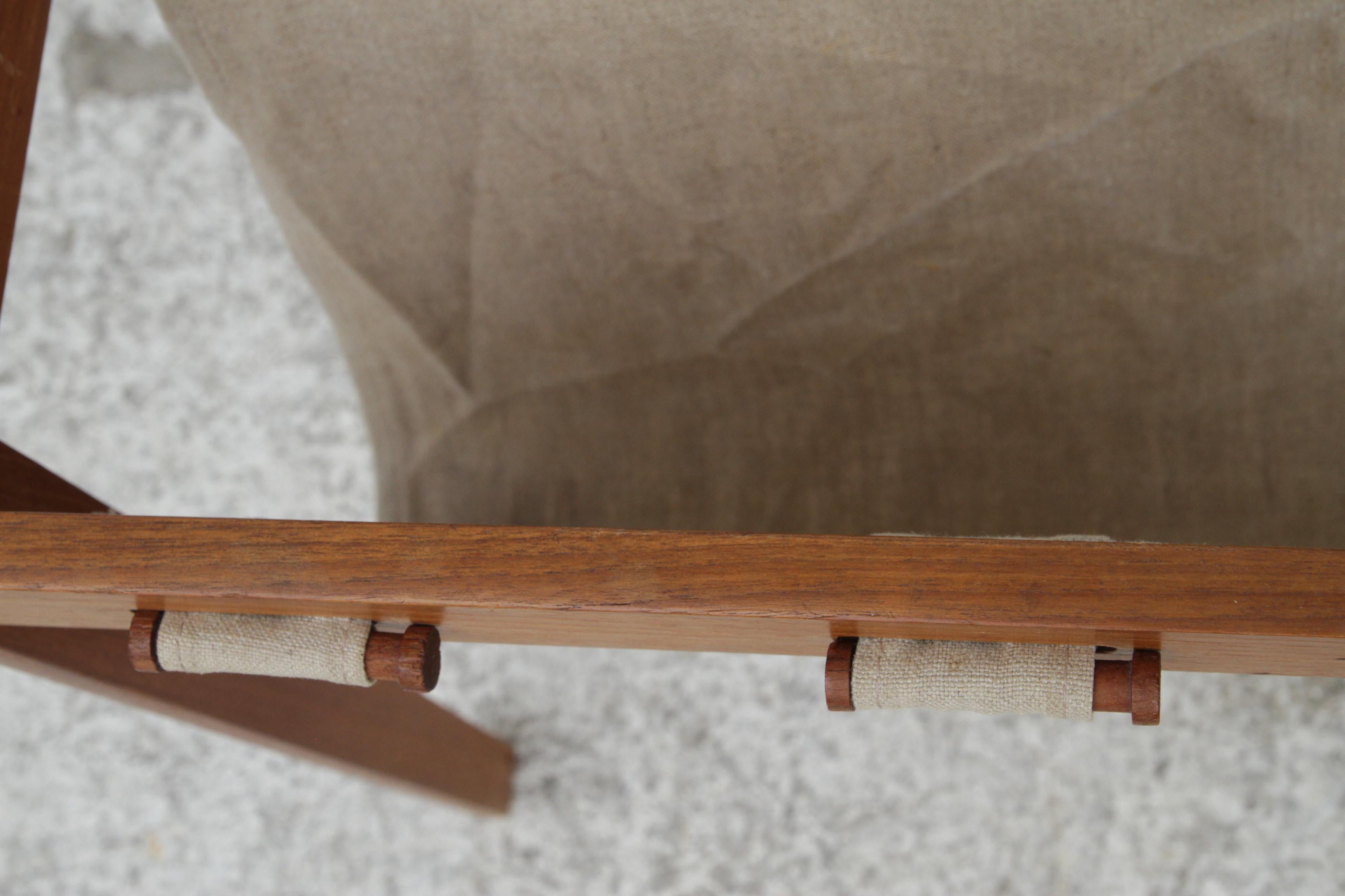 Bent Silberg Mobler Danish Modern Teak Sling Magazine Table/Rack For Sale 4