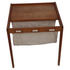 Bent Silberg Mobler Danish Modern Teak Sling Magazine Table/Rack