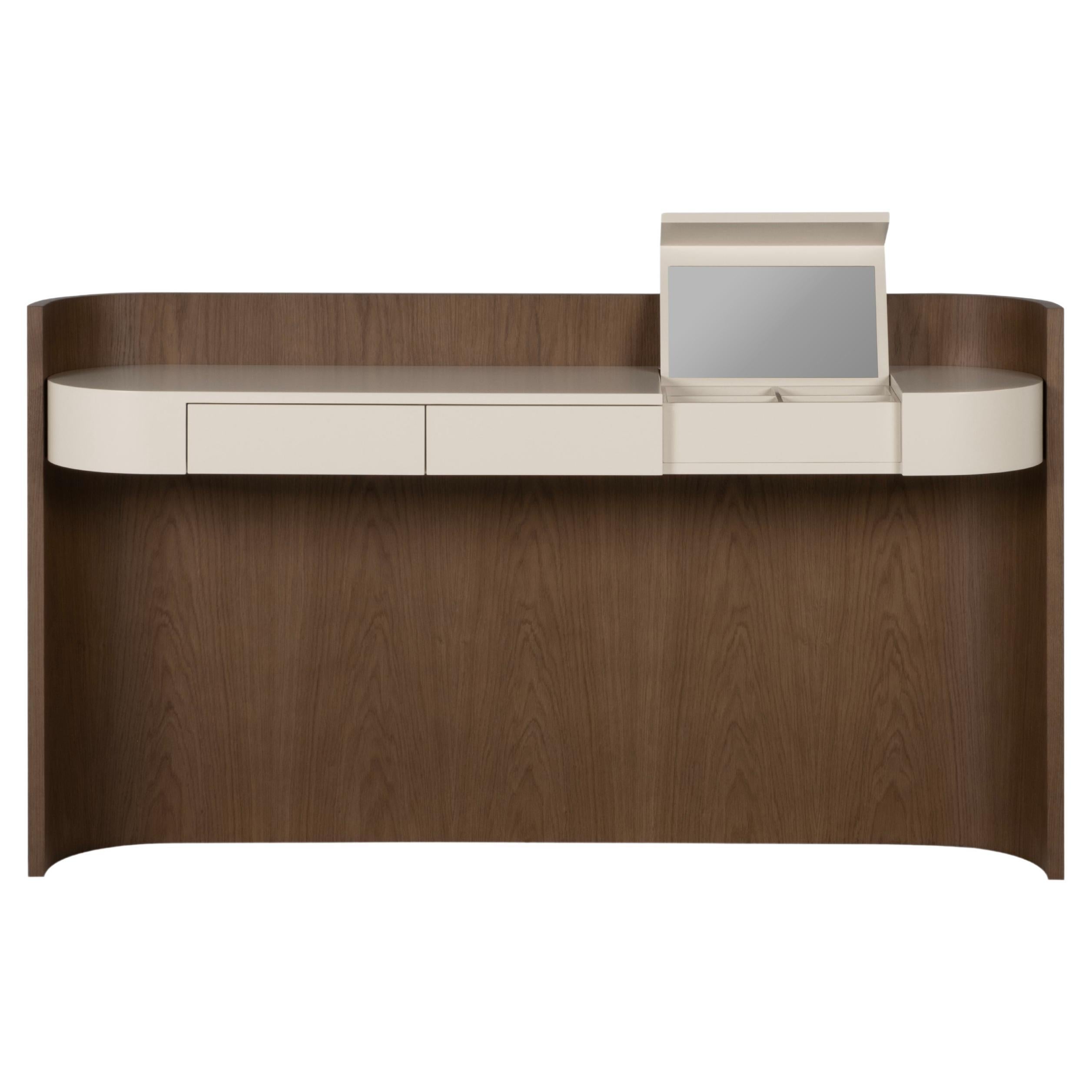 Toscana Vanity Table, Contemporary Collection, Handcrafted in Portugal - Europe by Greenapple.

The organic modern Toscana vanity table is a captivating blend of natural beauty and contemporary design, where true freedom of movement allows the