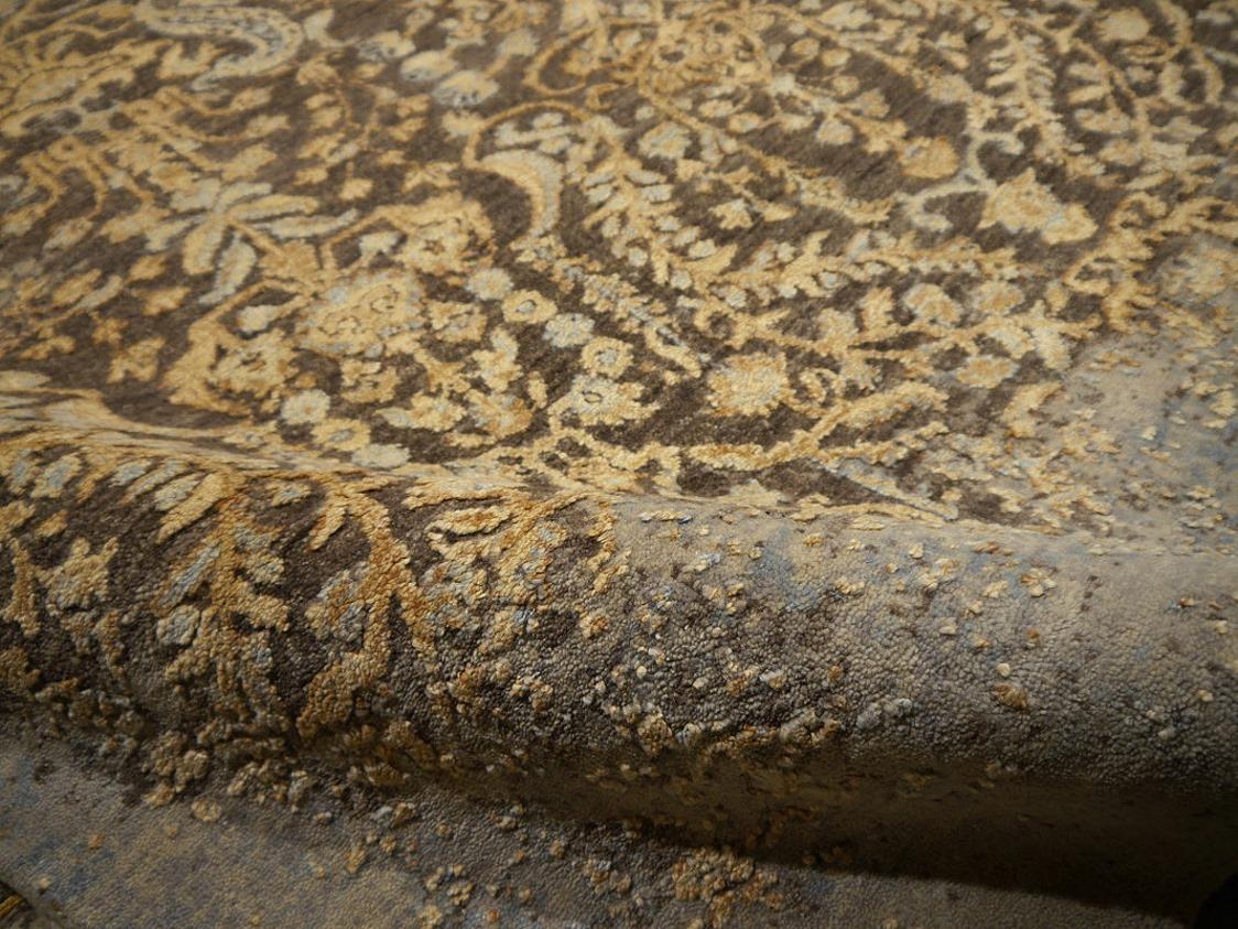 Moderner handgeknüpfter Teppich im Mahal- oder Täbris-Design aus der Djoharian-Kollektion im Angebot 5