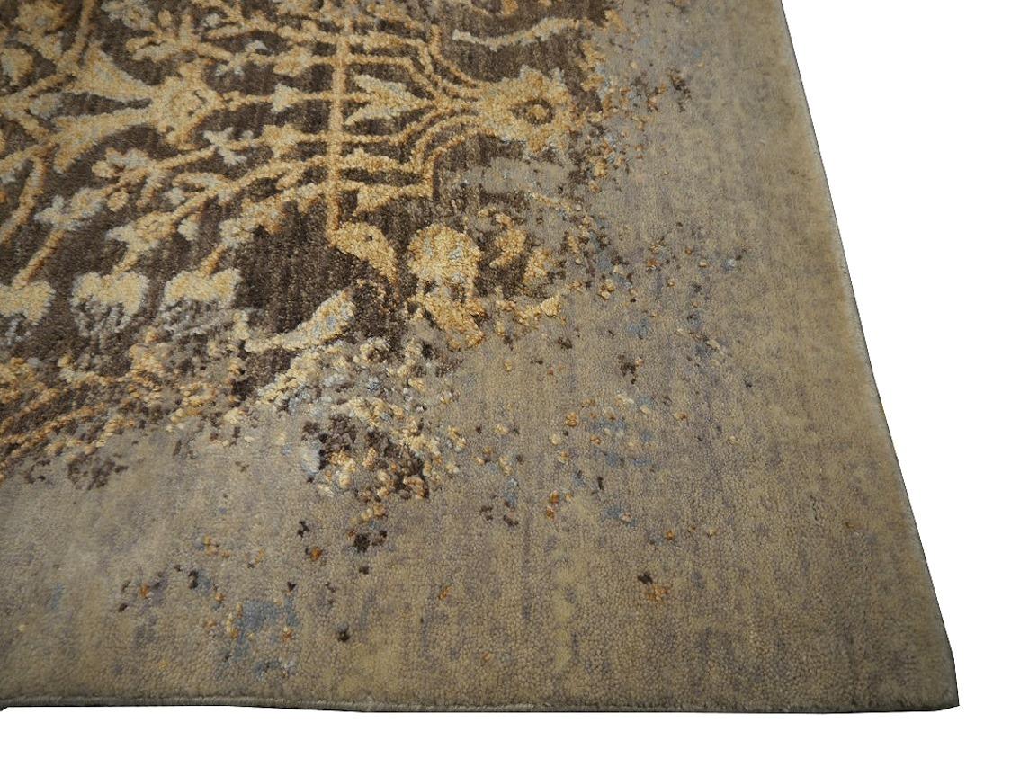 Moderner handgeknüpfter Teppich im Mahal- oder Täbris-Design aus der Djoharian-Kollektion (Wolle) im Angebot