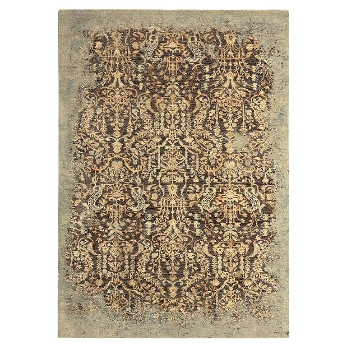 Modern Mahal or Tabriz Design Rug hand-knotted Djoharian Collection