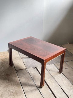 Modern Mahogany and Brazilian Rosewood Side Table Sweden circa 1960s
