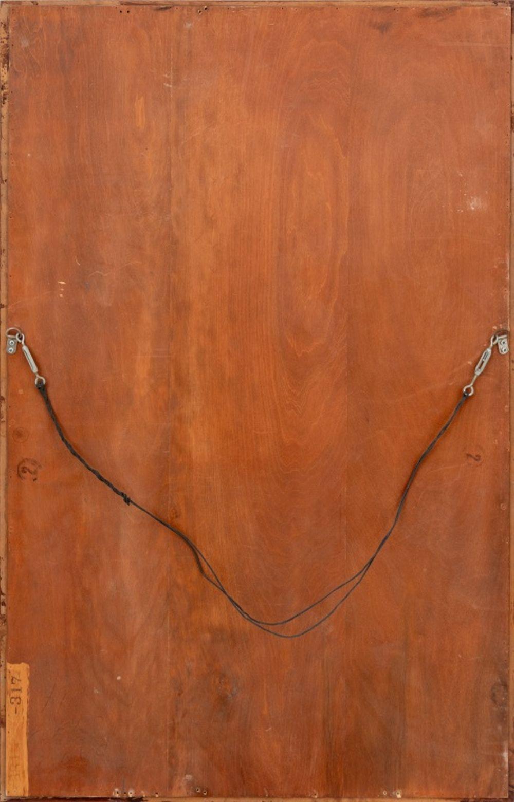 Modern Mahogany Wall Mirror For Sale 1