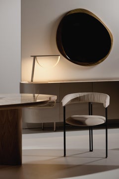 Modern Maia Leather Dining Chair, Beige, Handmade Portugal by Greenapple