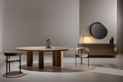 Modern Maia Leather Dining Chair Set/4, Beige, Handmade Portugal by Greenapple