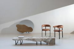 Modern Maia Leather Dining Chairs, Handmade in Portugal by Greenapple