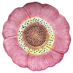 Modern Majolica Wild Rose Plate Seymour Mann