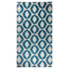 Modern Mandorla Handmade Silk Rug by Doris Leslie Blau