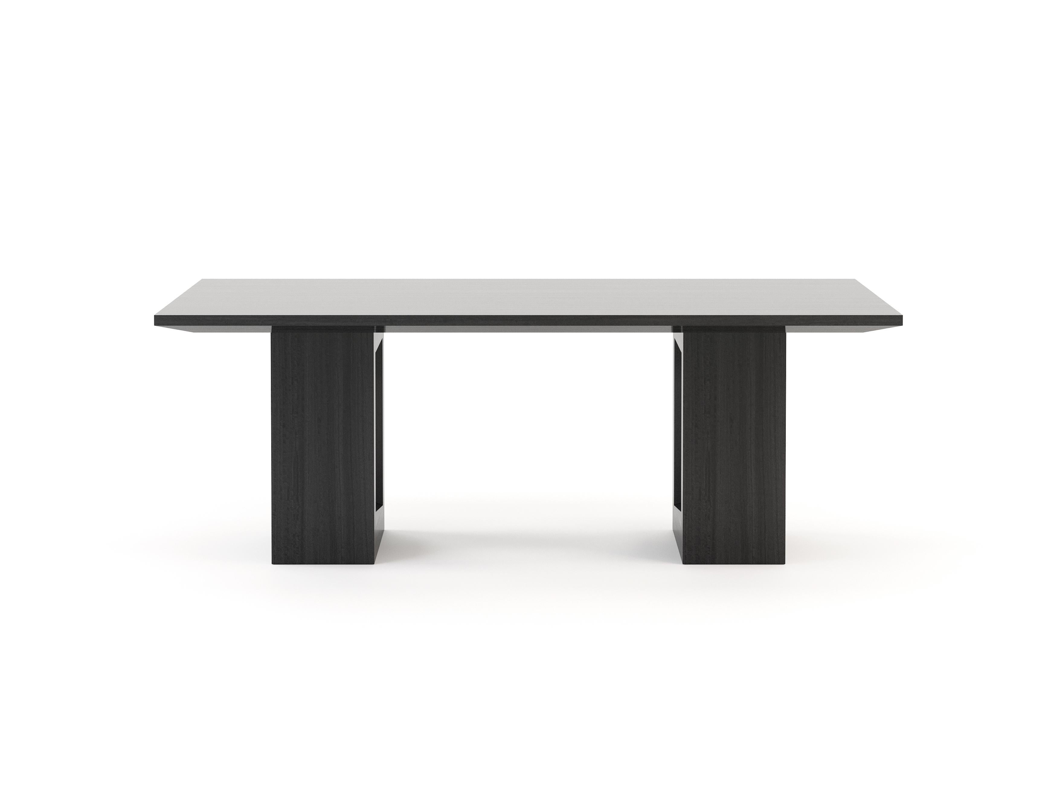 Portuguese Modern Manhattan Dining Table Made with Wood, Handmade by Stylish Club For Sale
