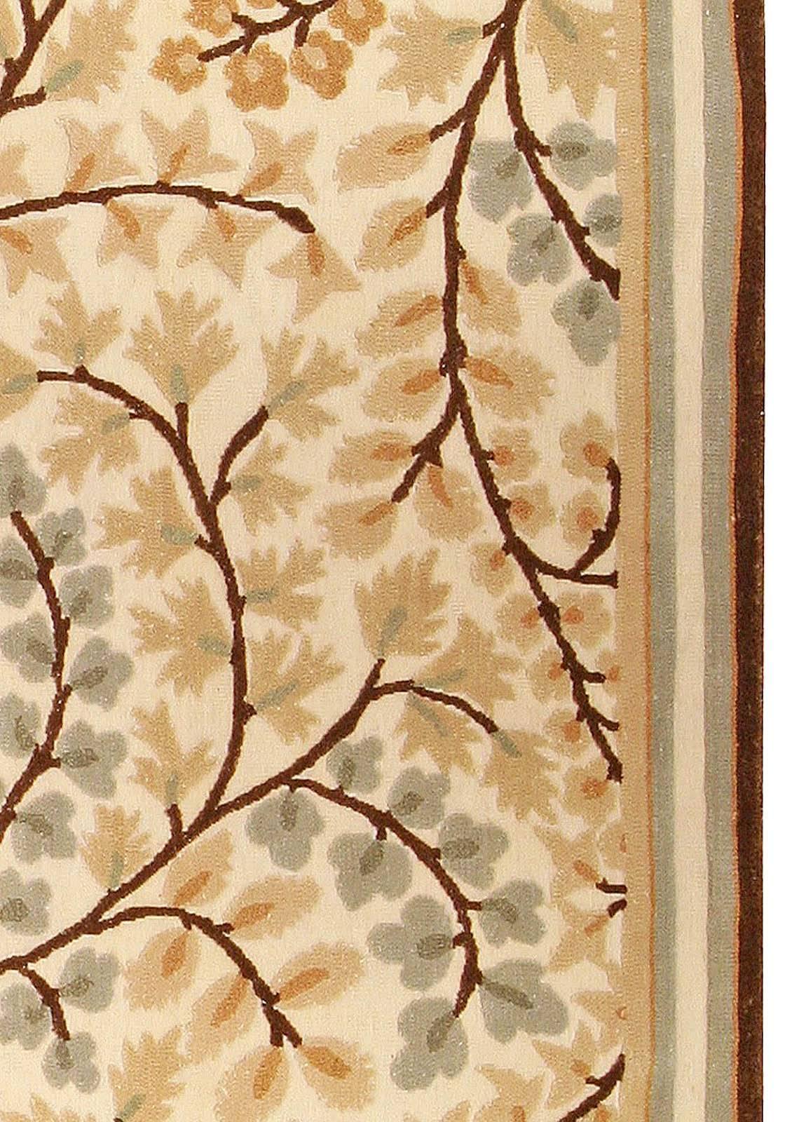 Annodato a mano Tappeto moderno Maple Design di Doris Leslie Blau in vendita