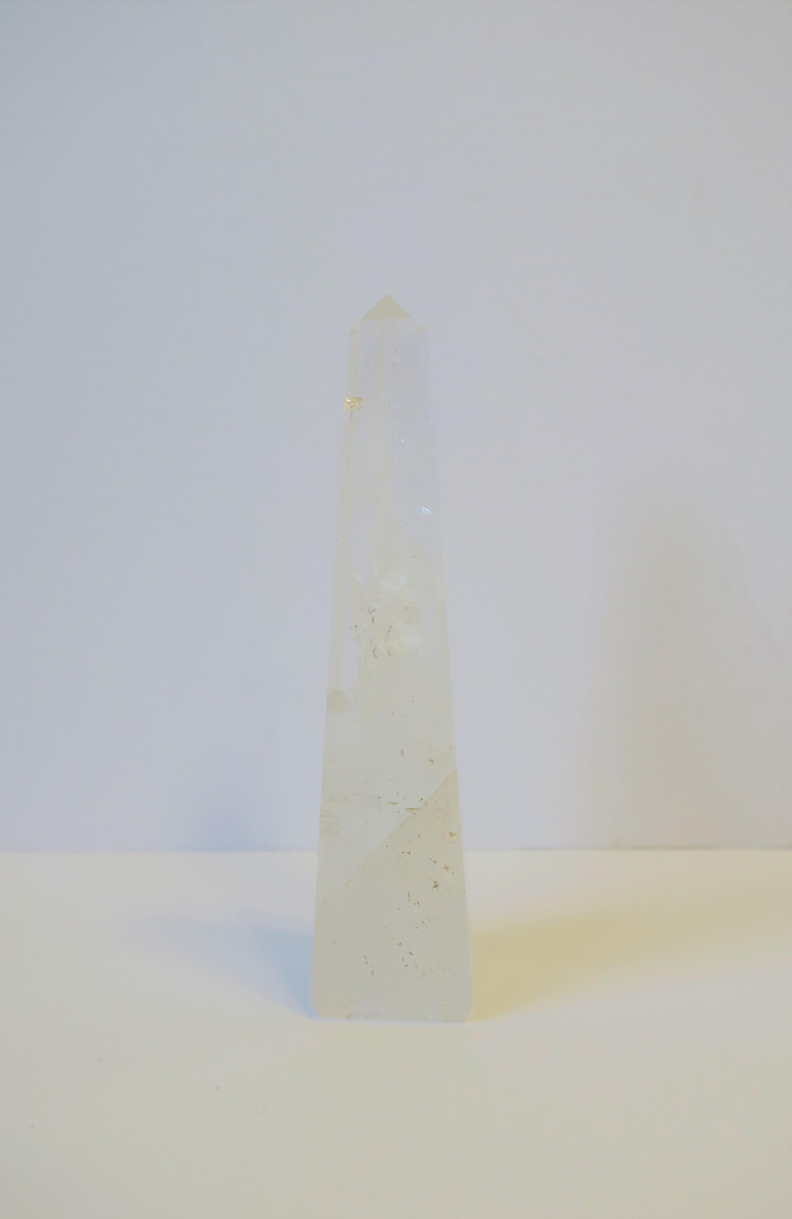 Modern Marble and Crystal Obelisk Sculptures 2