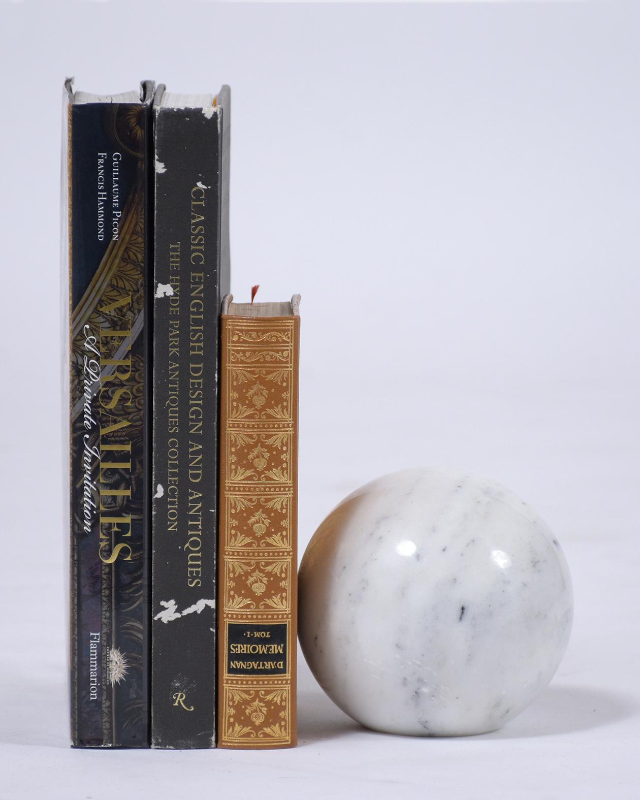 Italian Modern Marble Bookends