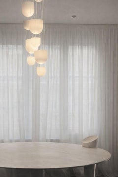 Colgante moderno de mármol 'Sencer' de On.Entropy, en mármol translúcido