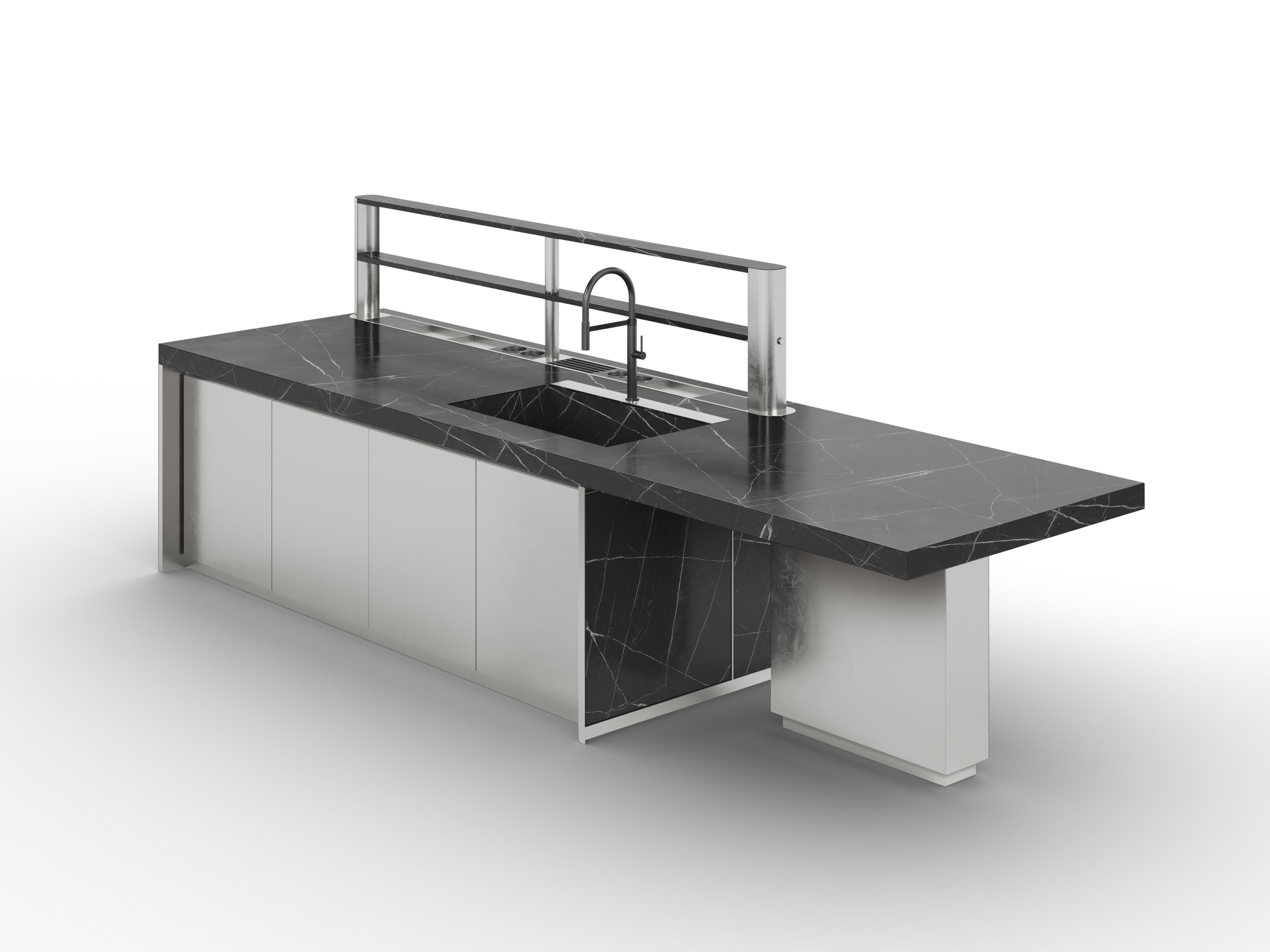 Moderne anpassbare Marmor-Außenküche mit Erweiterung im Zustand „Neu“ im Angebot in Santo Tirso, PT