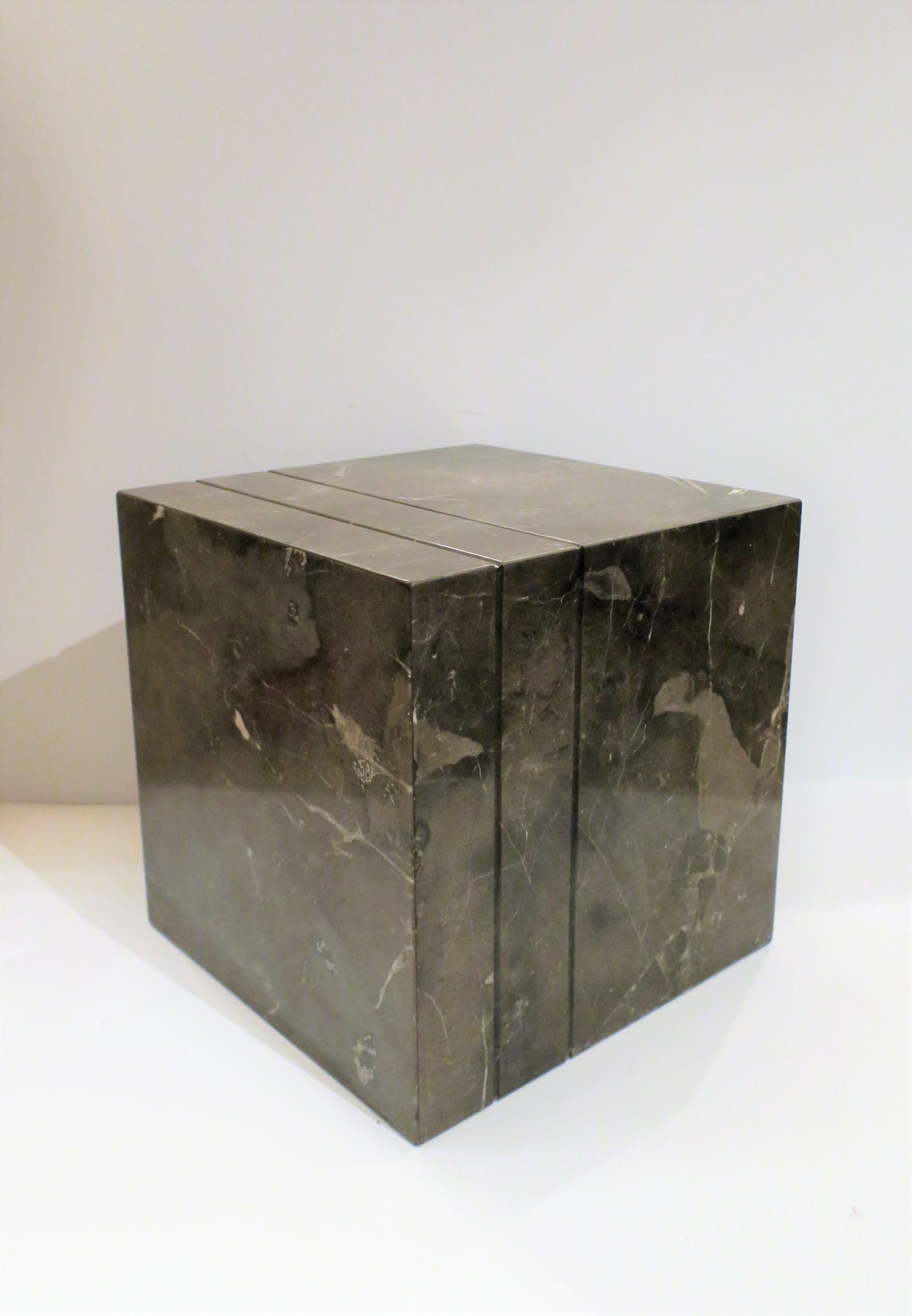 Modern Marble Side or End Table For Sale 4