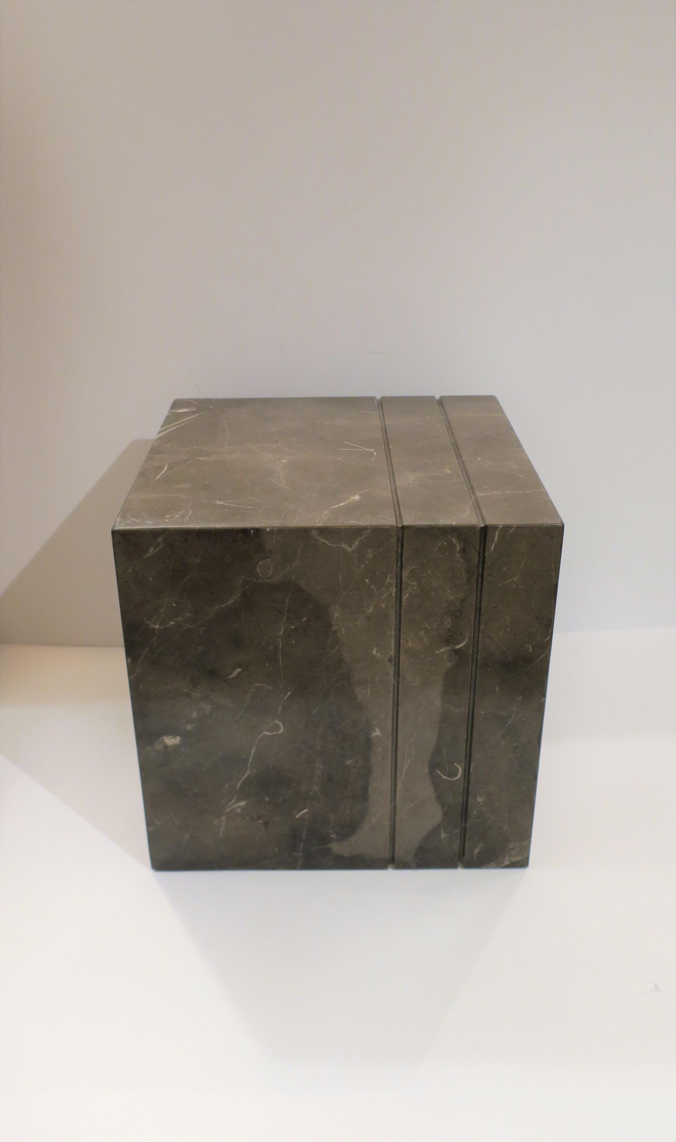Modern Marble Side or End Table For Sale 5