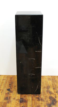 Modern Marble Tessellated Column Pedestal
