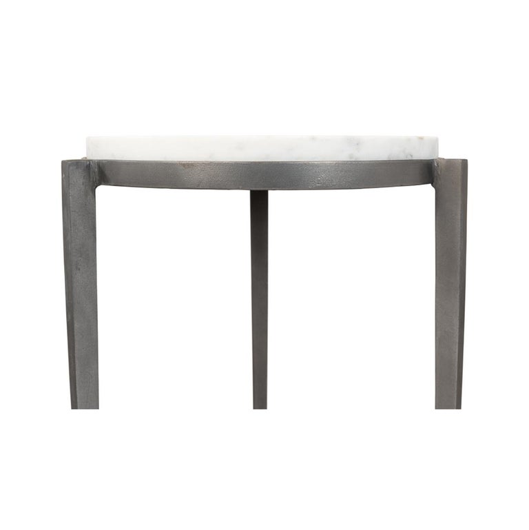 Modern Marble Top Accent Table For Sale at 1stDibs