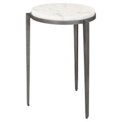 Modern Marble Top Accent Table