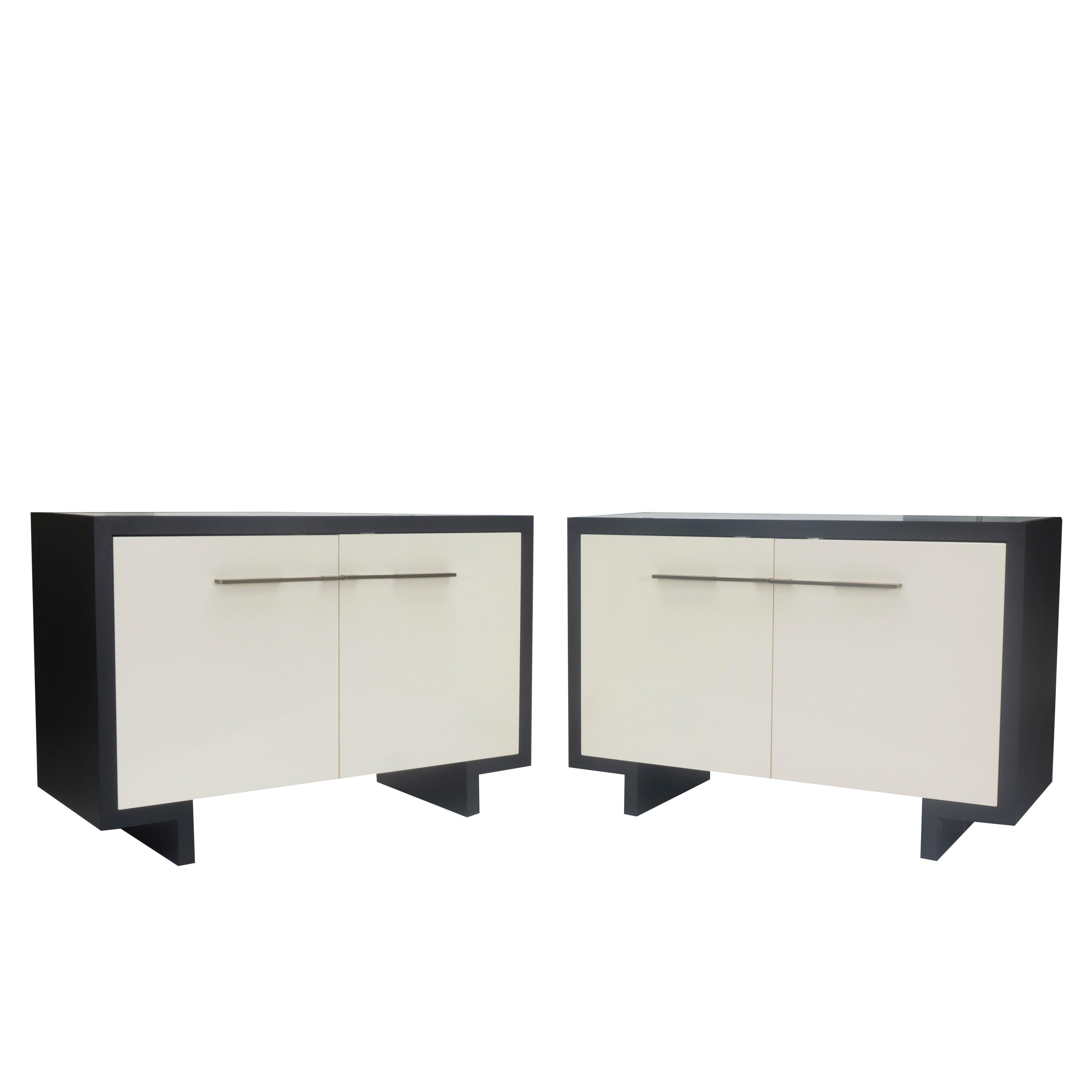 Contemporary Modern Marble-Top Cabinet, Custom For Sale