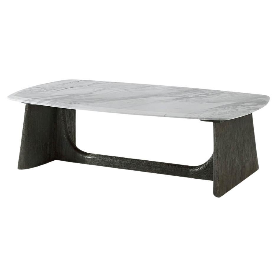 Modern Marble Top Charcoal Coffee Table