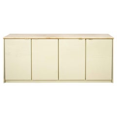 Vintage Modern Marble Top Credenza