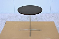 Modern Marc Thorpe for Bernhardt Design Facet Round Maple Occasional Side Table