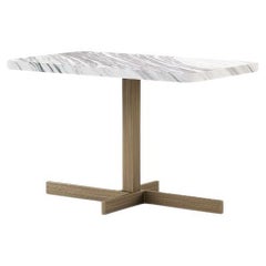 Table basse Margem fabriquée avec des dunes Neolith du Colorado polies et laiton