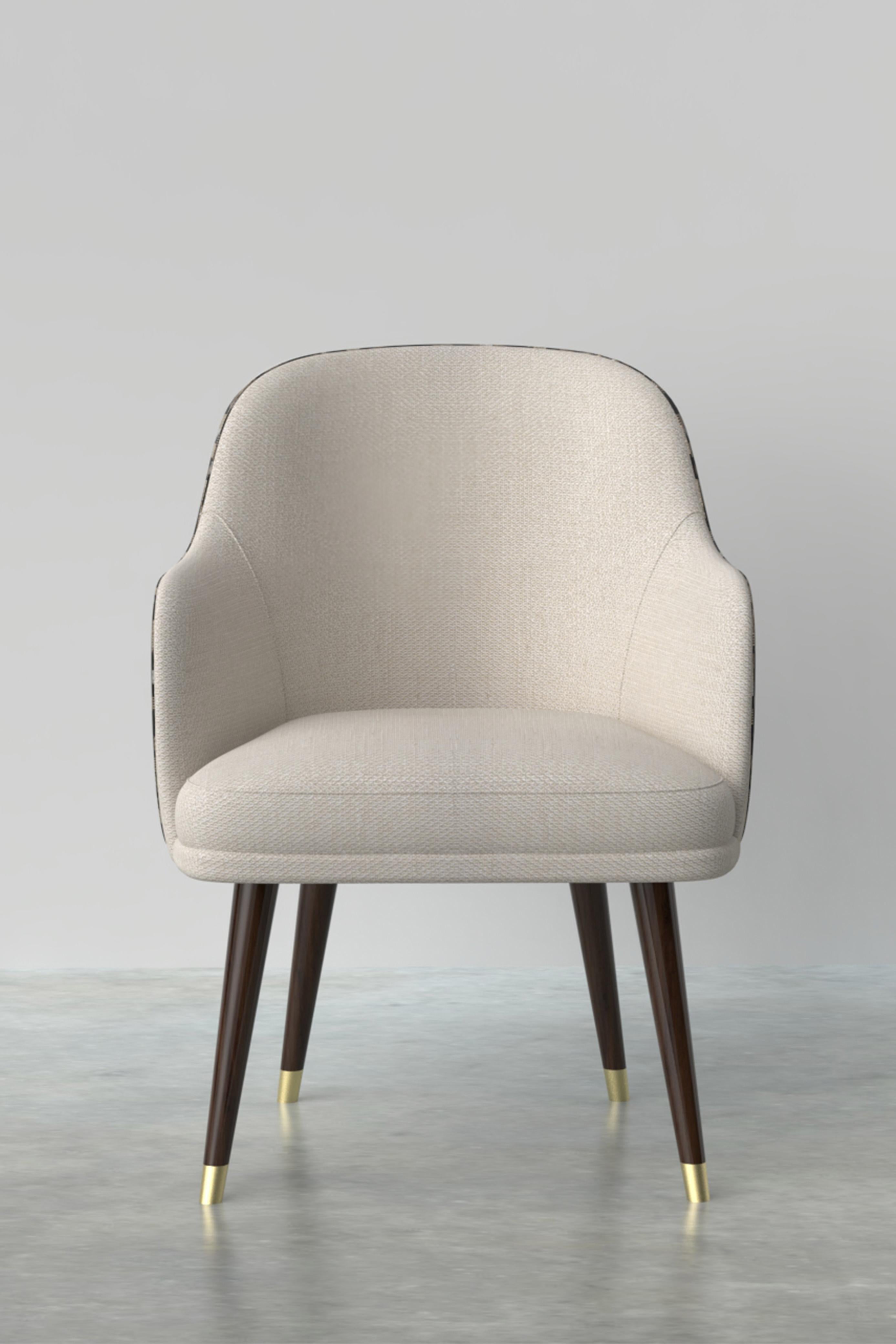 Margot Chair, Modern Collection, Handcrafted in Portugal - Europe by GF Modern.

The Margot leather dining chair stands as a contemporary piece that redefines the standards of modern living. The interplay of soft, graceful lines and premium