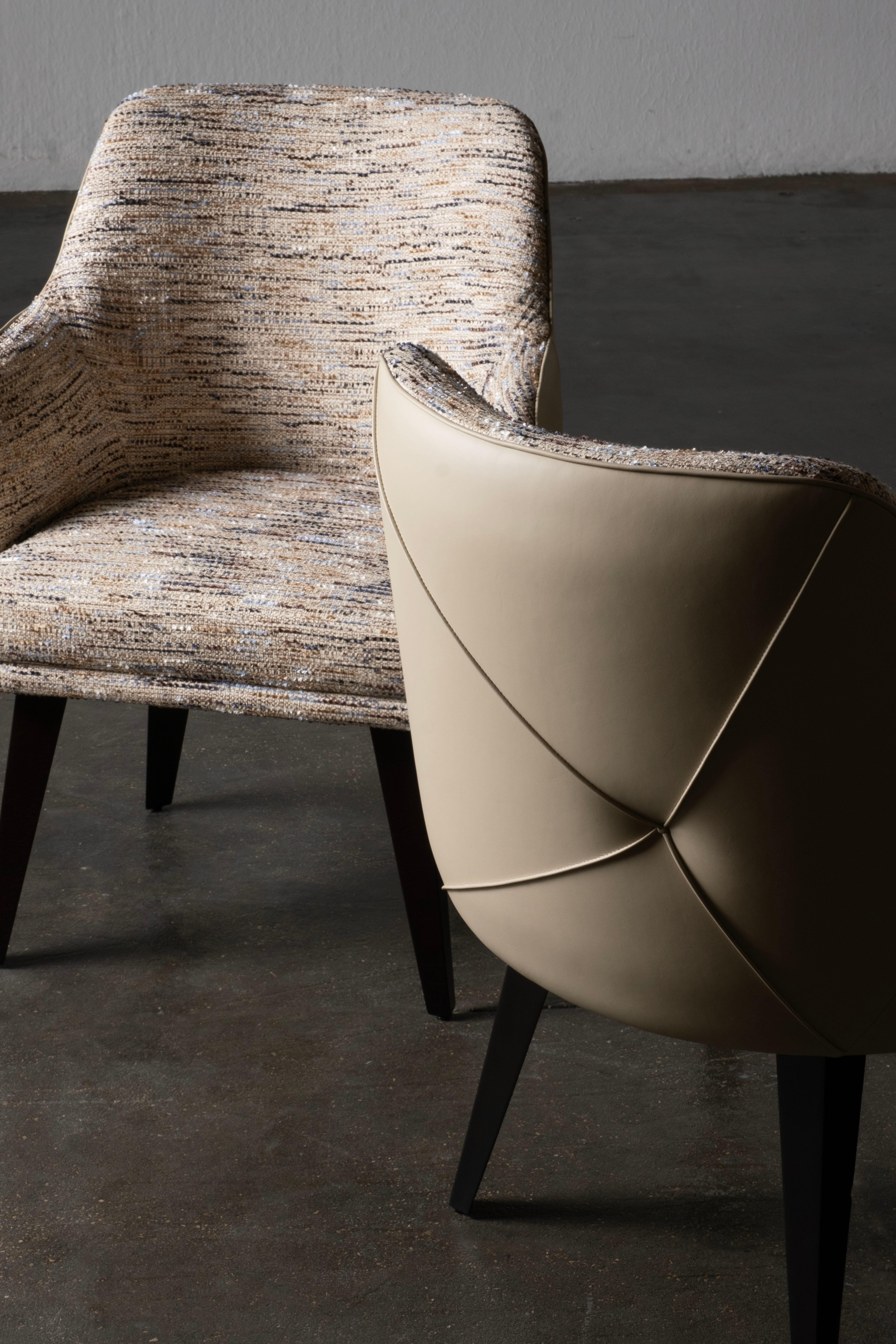 Modern Margot Dining Chair, Brass, NOBILIS, Handmade Portugal by Greenapple For Sale 5