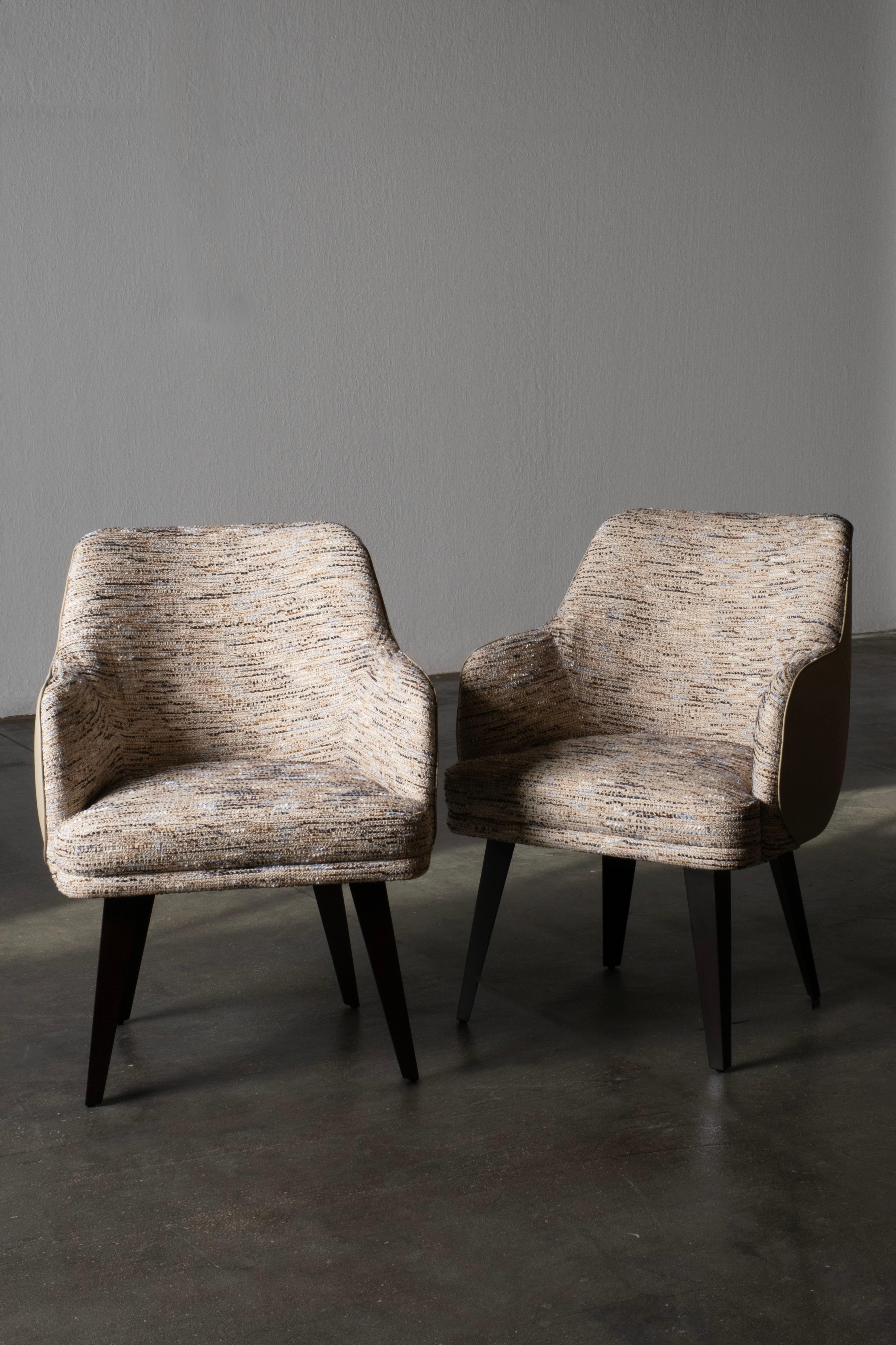 Mid-Century Modern Modern Margot Dining Chair, Brass, NOBILIS, Handmade Portugal by Greenapple For Sale