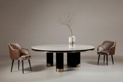 Modern Margot Leather Dining Chair, Brown Camel, Handmade Portugal by Greenapple