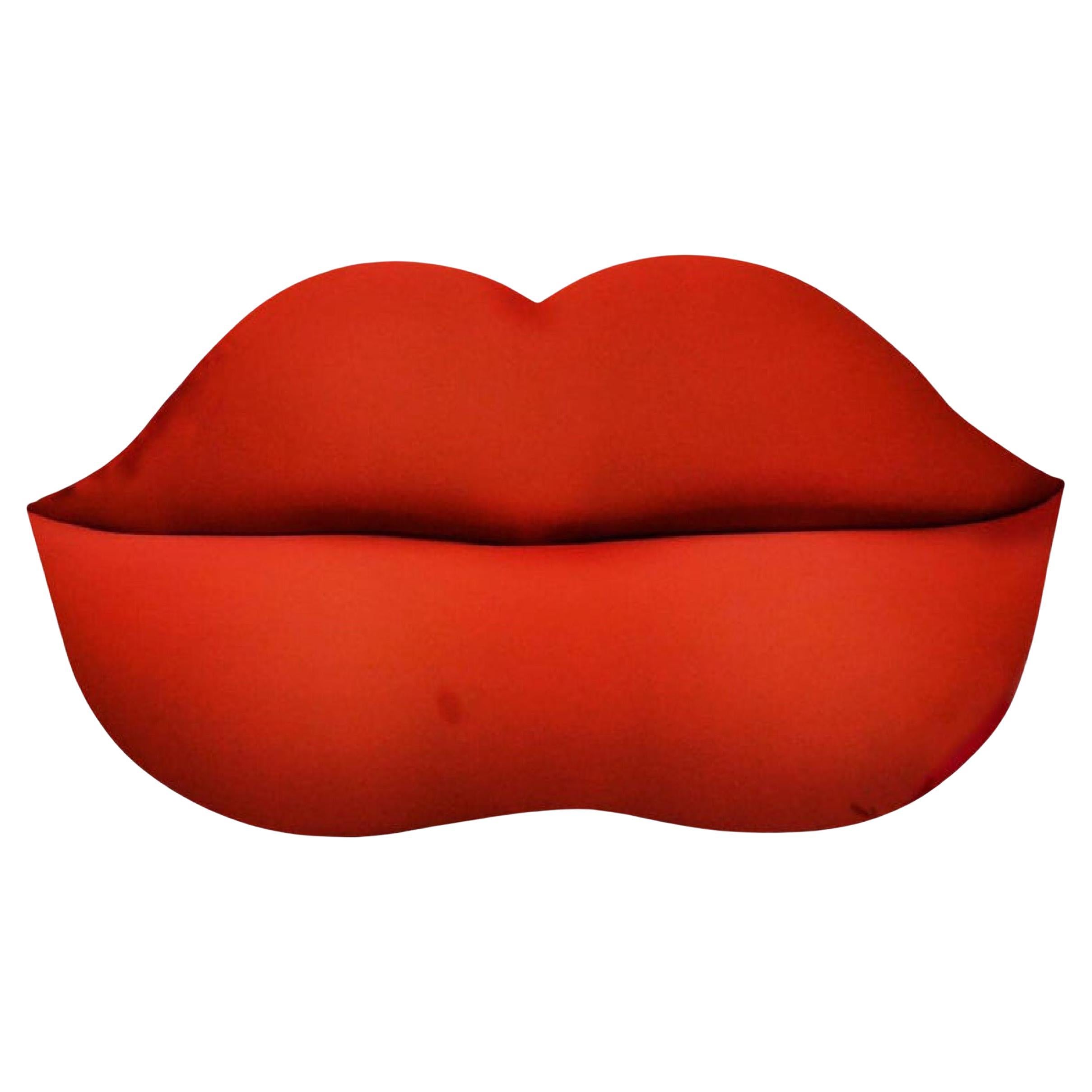 Modern Marilyn Bocca Sofa, Red, Studio 65 for Gufram Italy, 1970