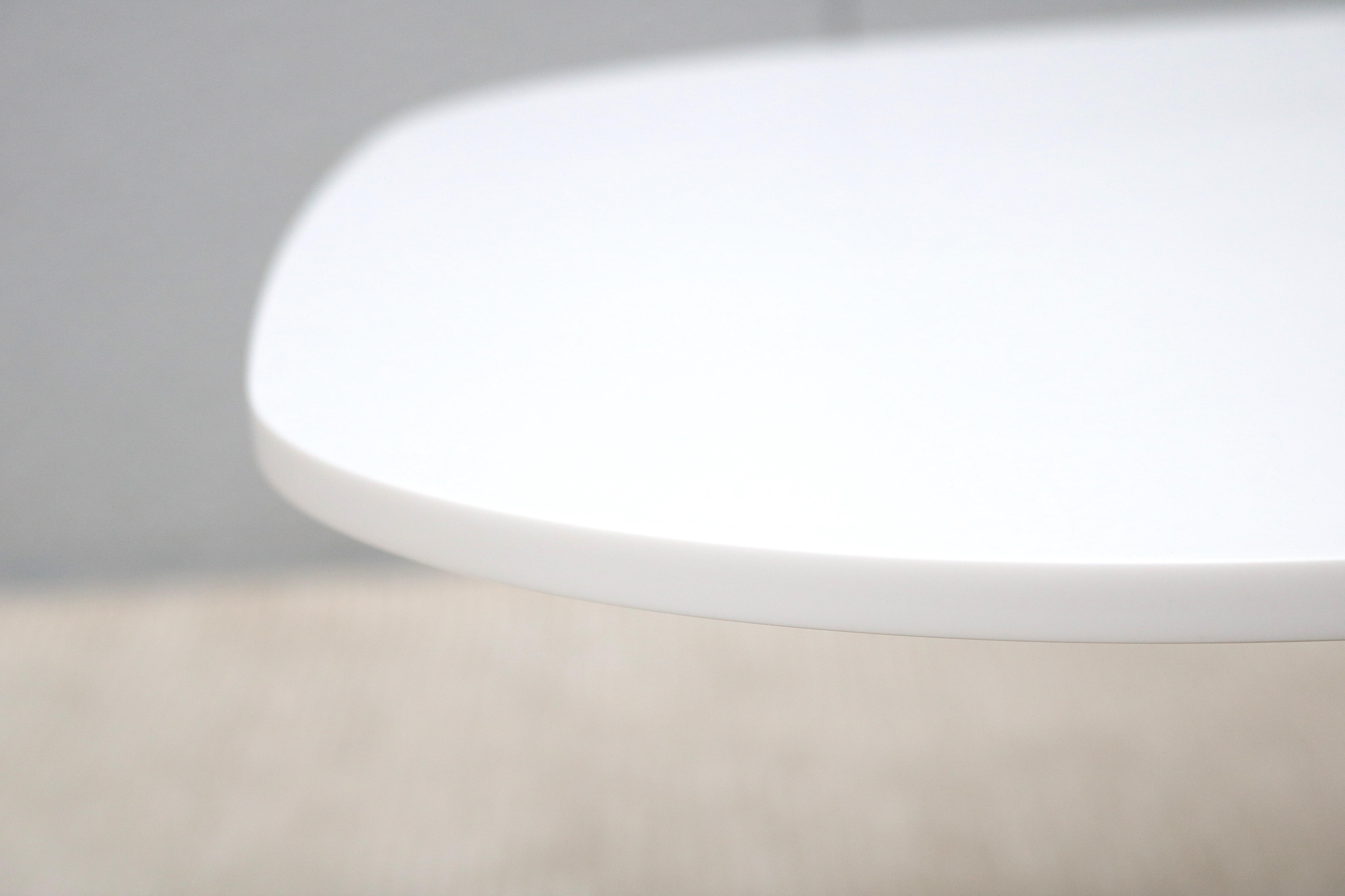 Modern Mario Ruiz for Studio TK Envita Rectangular White Corian Top Coffee Table For Sale 12