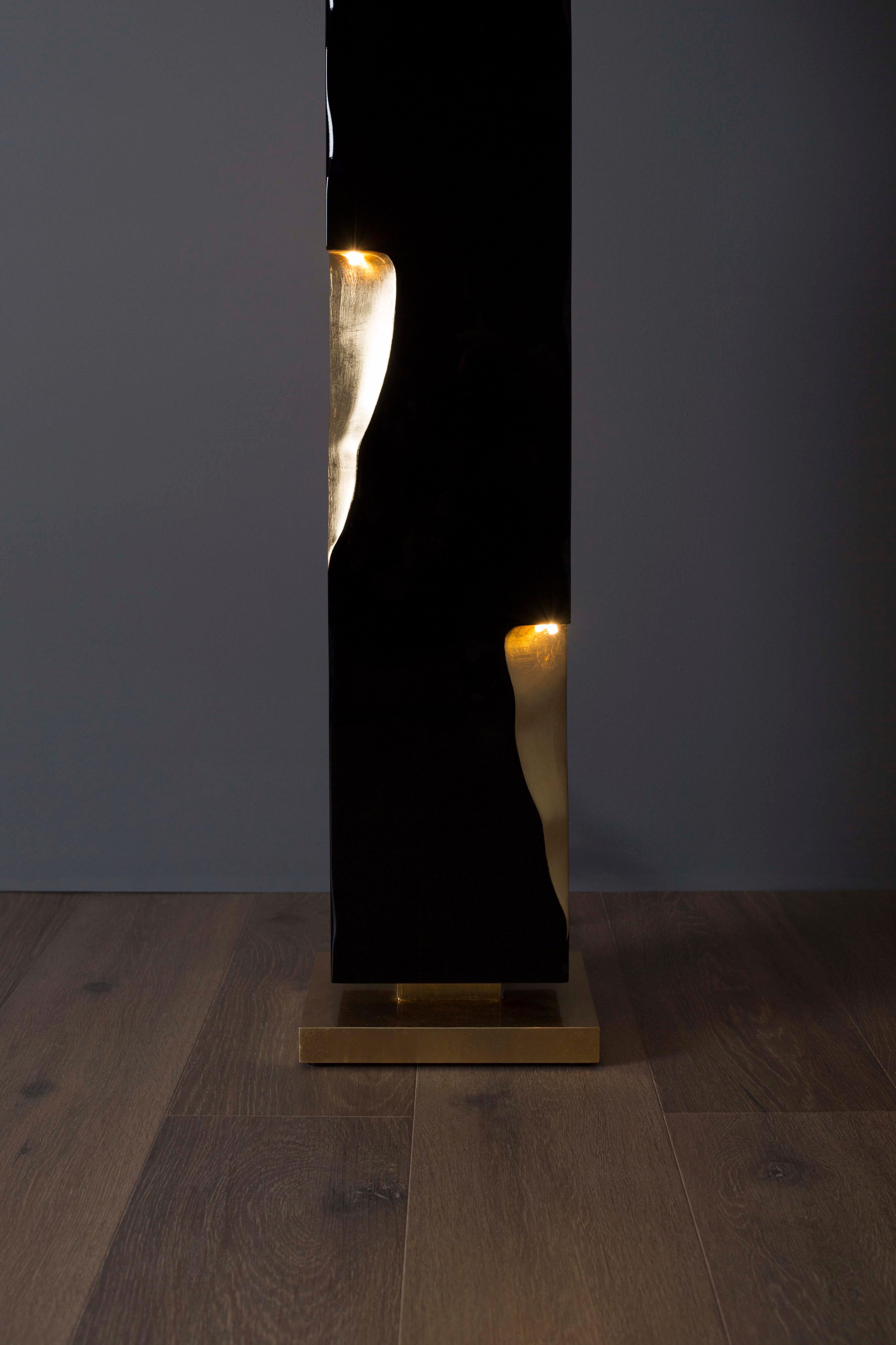 Escultura Pedestal Martin Moderna Hoja de Oro Blanco Hecha a Mano Portugal Greenapple en Nuevo estado para la venta en Lisboa, PT