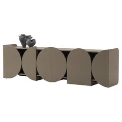 Modern Matt Sideboard Buffet Cabinet Mogg Shape 240 cm RAL 7006 Bauhaus Style
