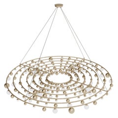 Modern Matte Champagne Patagon Suspension Lamp by Covet House