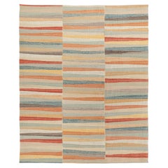Modern Mazandaran Kilim – Handwoven Wool with Organic Vegetable Dyes