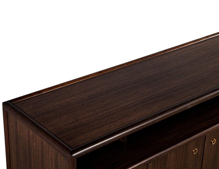 Modern Media Sideboard in Zebrawood For Sale at 1stDibs