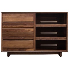 Modern Media Console Entertainment Cabinet with Drawers, in Stock