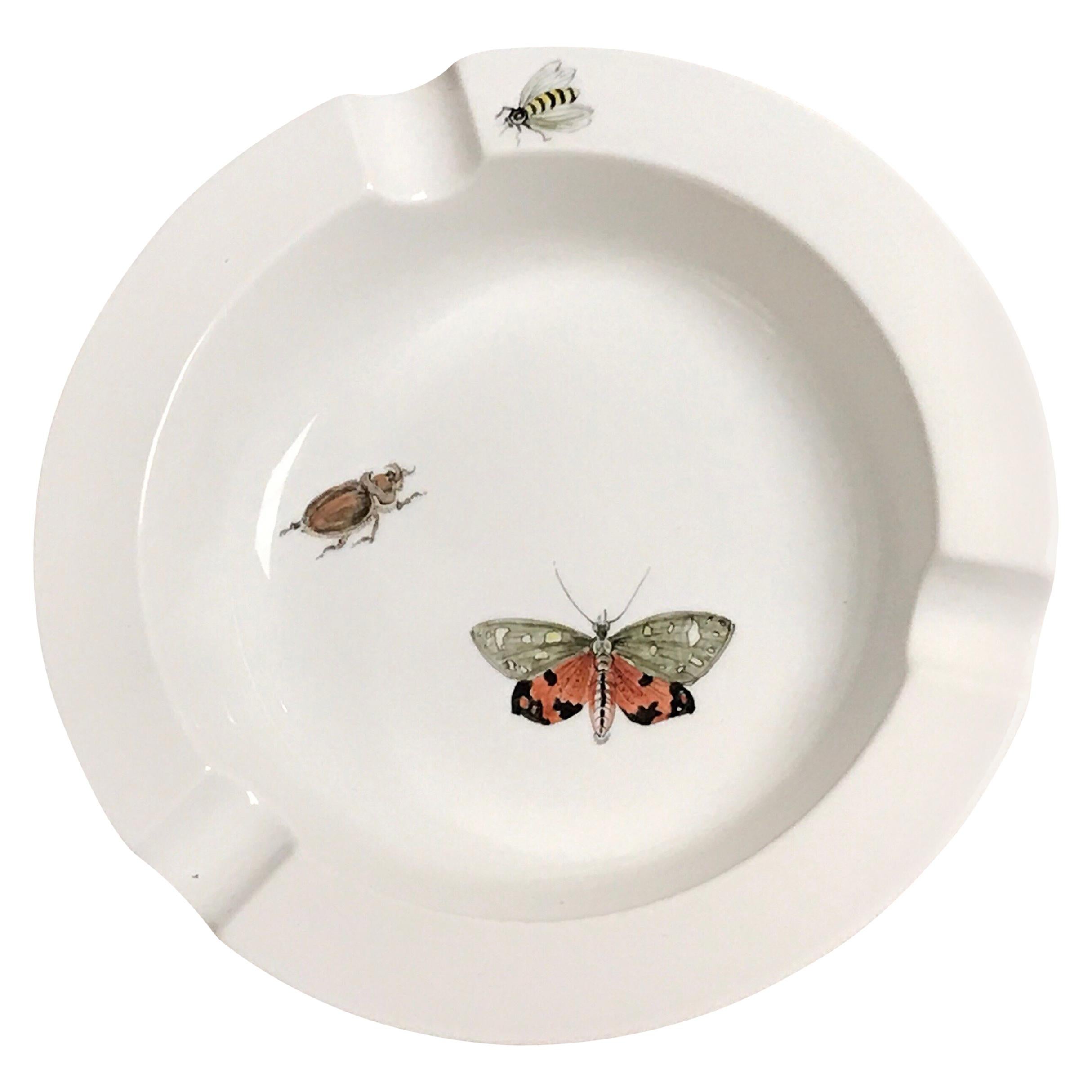 Modern Meissen "Entomology" Cigar Ashtray