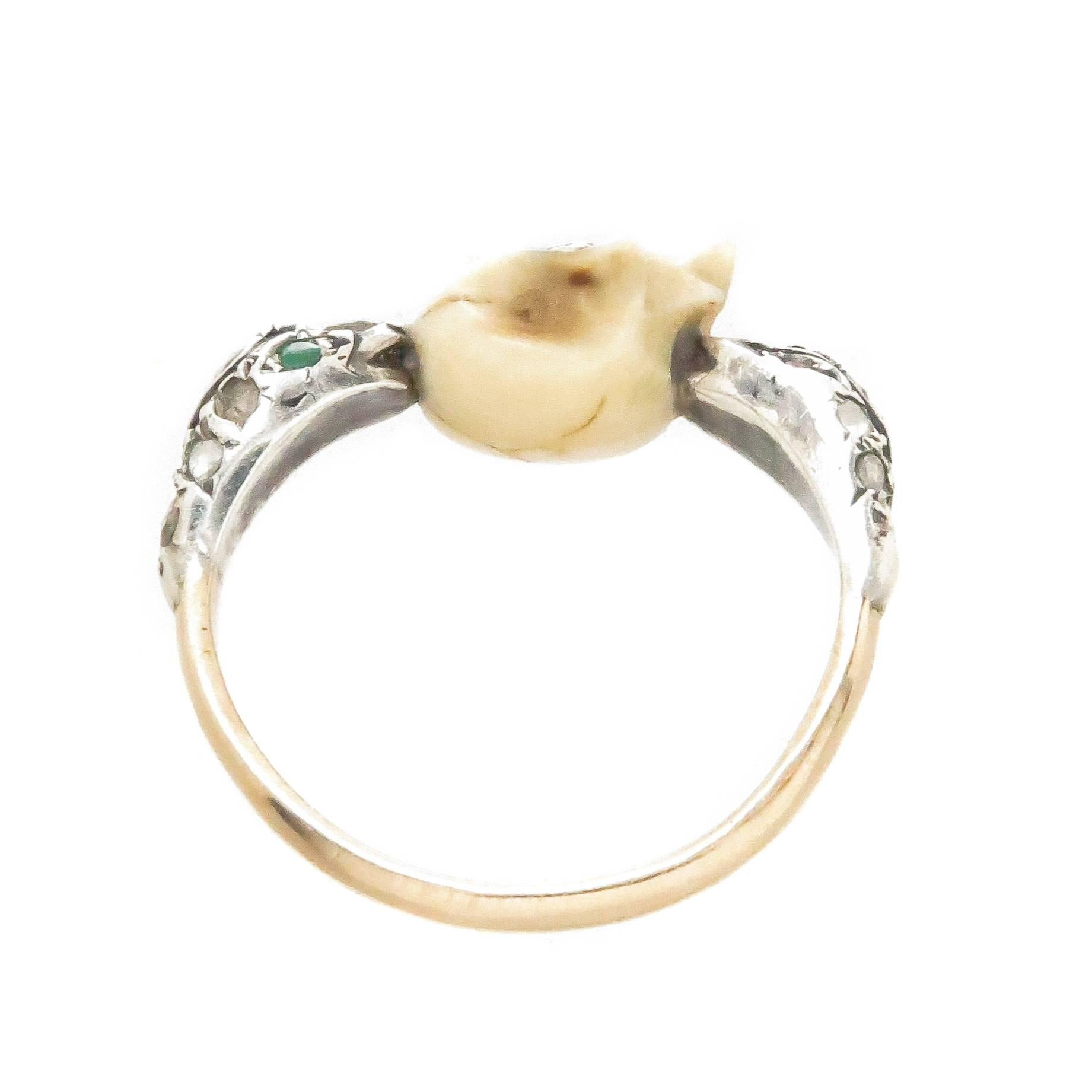 memento mori skull ring