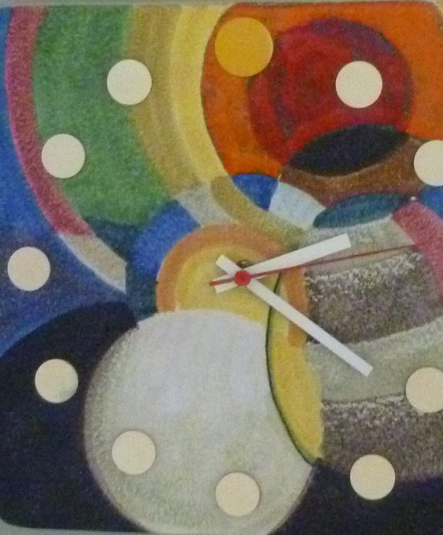 Mid-Century Modern Modern Meridian Italian Ceramic Wall Clock by Howard Miller, 1970s