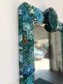 Modern Mermaid Mosaic Mirror by Ercole Home