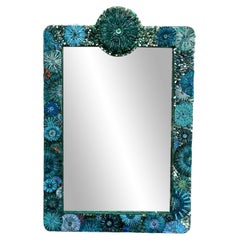 Espejo moderno con mosaico de sirena by Ercole Home