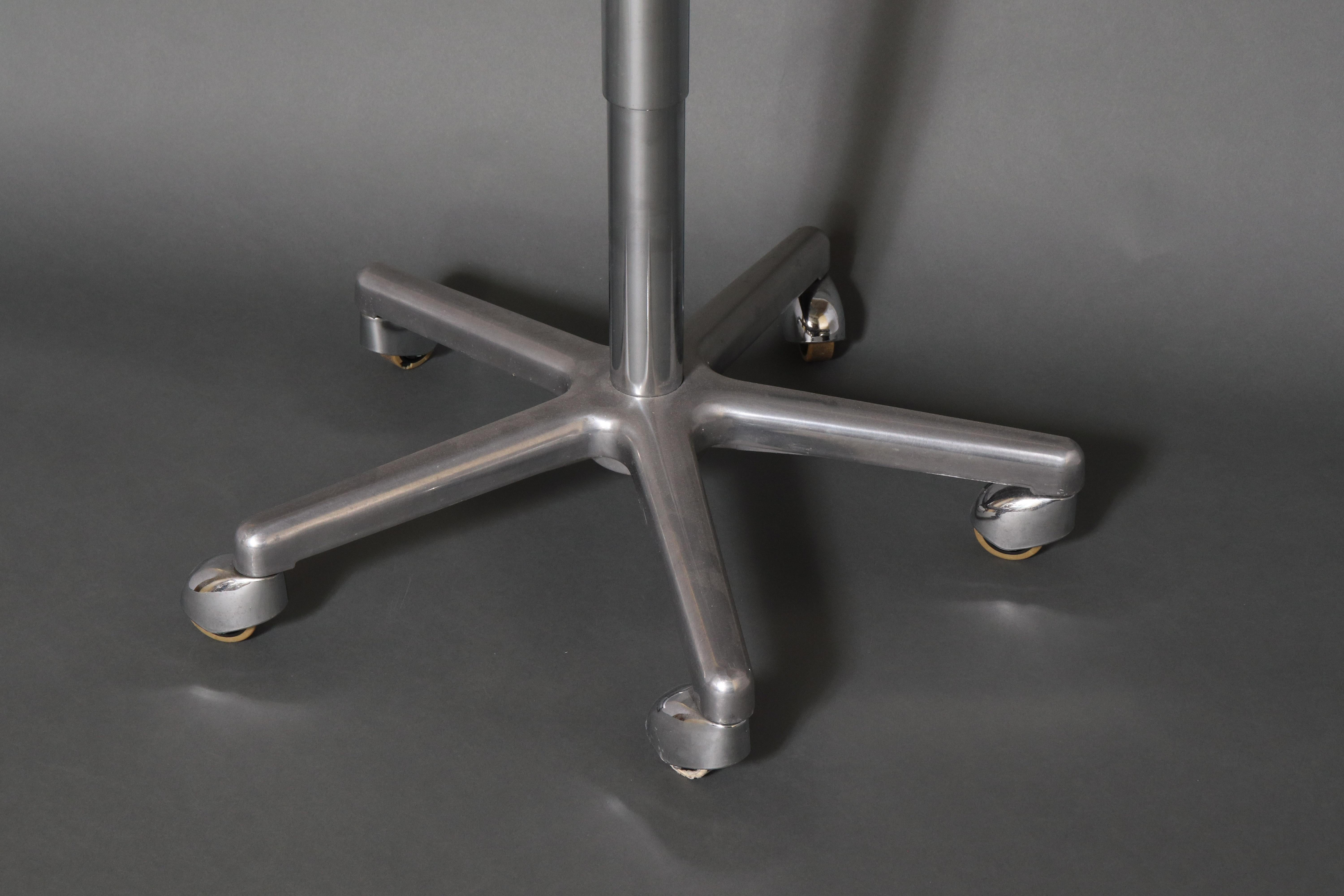 Modern Metal Adjustable Swivel Workstool In Good Condition In New York, NY