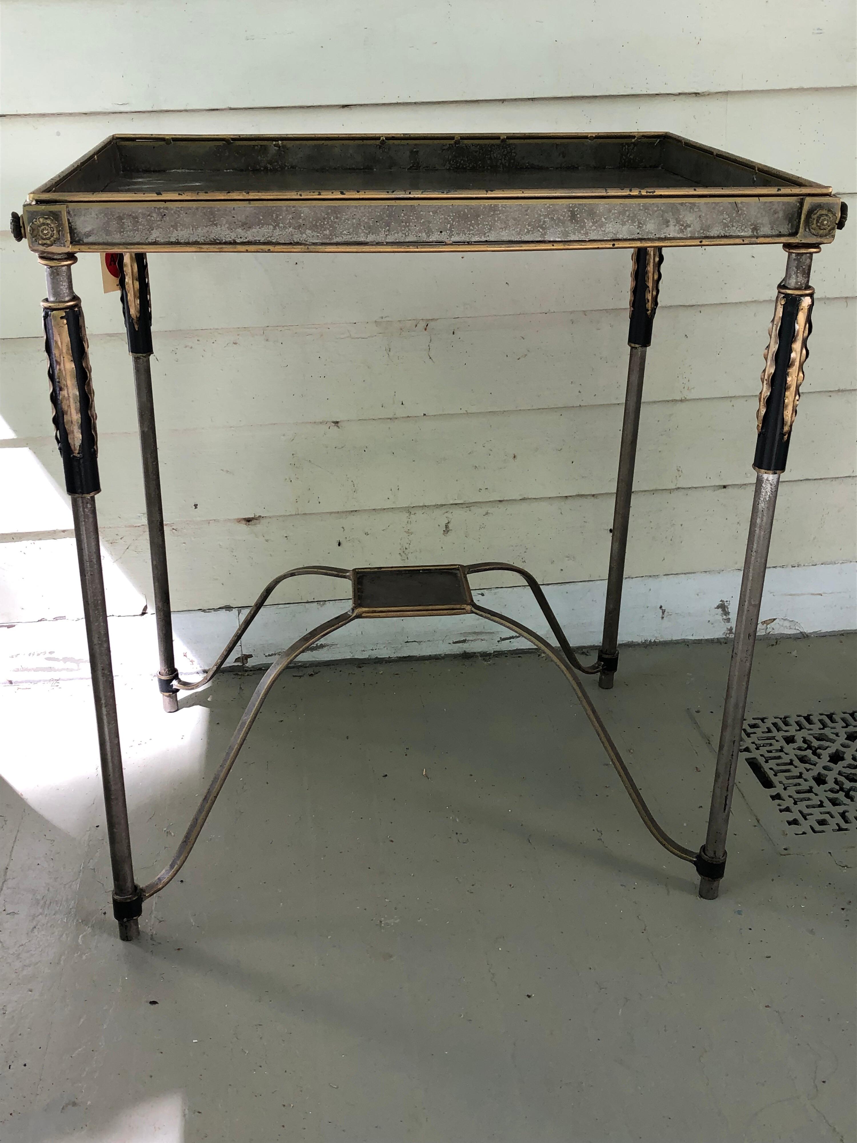 Modern Gilt-Medal Table In Good Condition In Hudson, NY