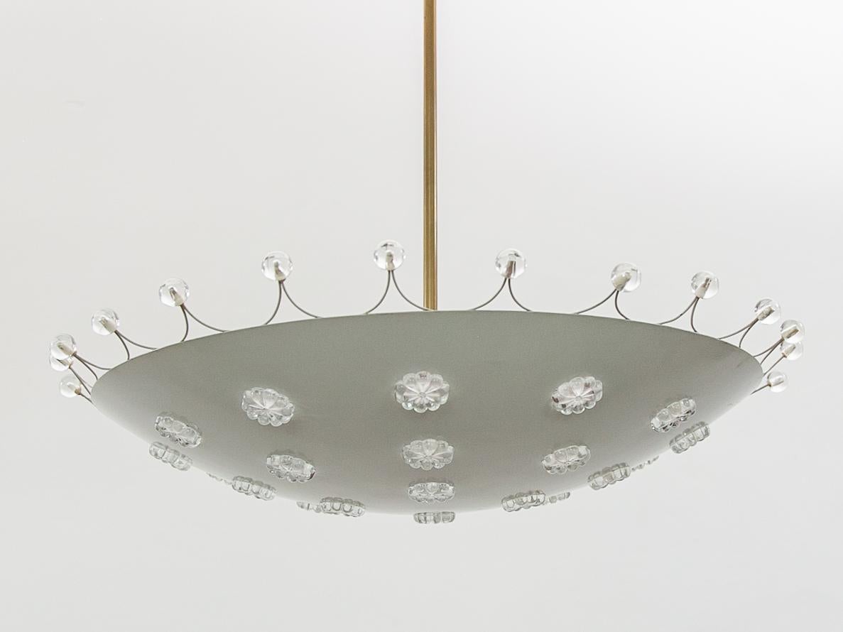 Metallo Lampadario moderno in metallo e vetro 
