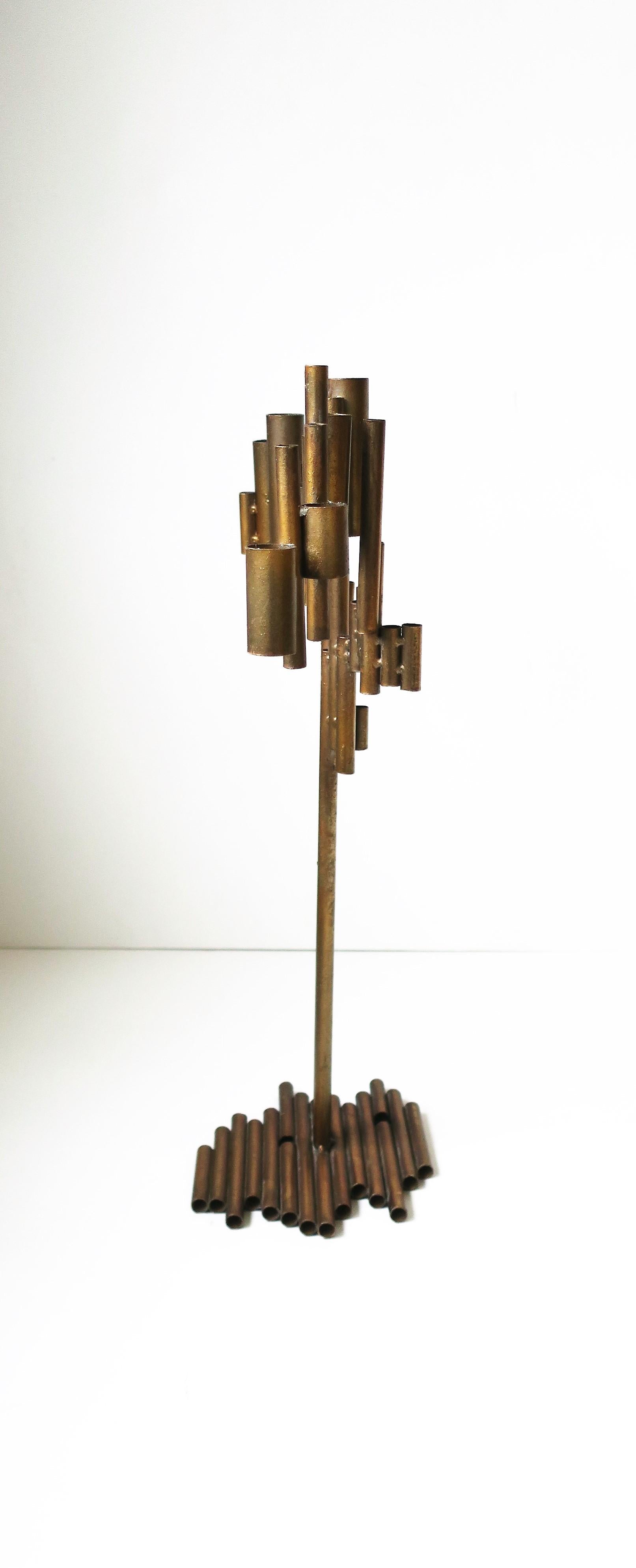 Modern Metal Candelabra Sculpture 10